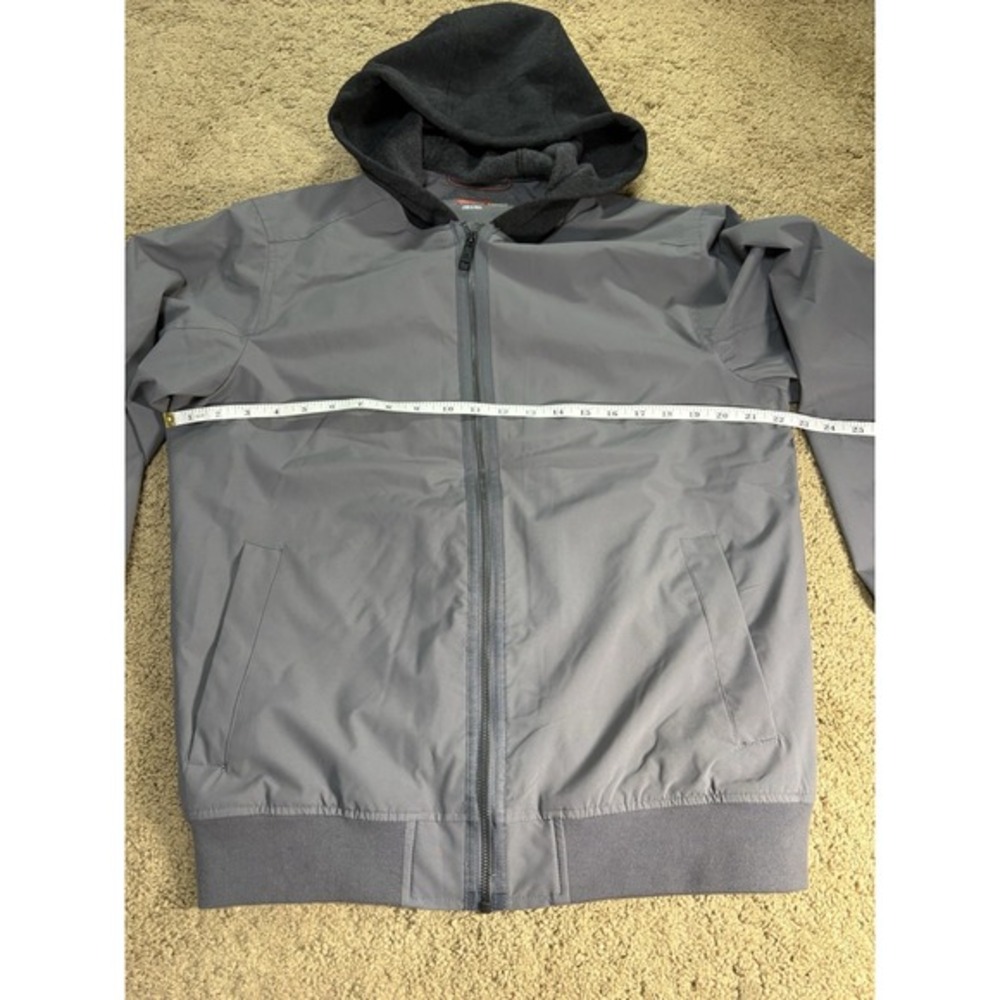 Hawke Performance Jacket Mens Small Gray Lined Hooded Outdoor Coat - Picture 7 of 8